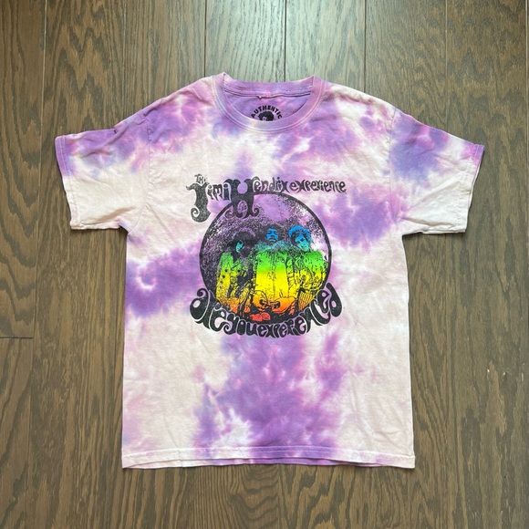 Hot Topic Other - Hot Topic Purple & Multicolor Tie-Dye Jimi Hendrix Experience Tee